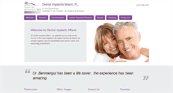 Desktop Screenshot of dentalimplantsmiamifl.com